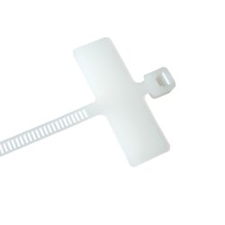 Kabelbindere m/ horisontalt skrivefelt (100 stk.)