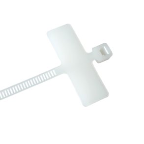 Kabelbindere m/ horisontalt skrivefelt (100 stk.)