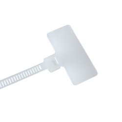 Kabelbindere m/ flag-skrivefelt (100 stk.)