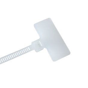 Kabelbindere m/ flag-skrivefelt (100 stk.)