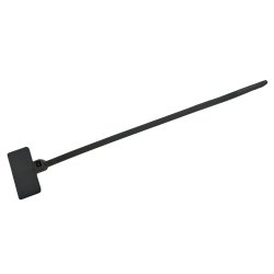 UV Kabelbindere m/ flag-skrivefelt (100 stk.)