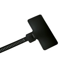 UV Kabelbindere m/ flag-skrivefelt (100 stk.)